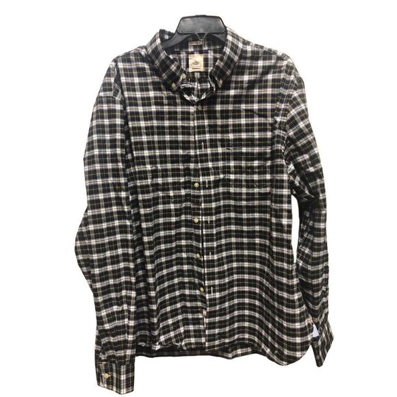 Dockers Other - Dockers Mens Blue and White Gingham Plaid Collared Long Sleeve Button Up Shirt S